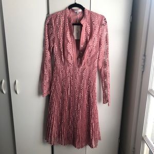 NWT Lace Pink Dress size xs